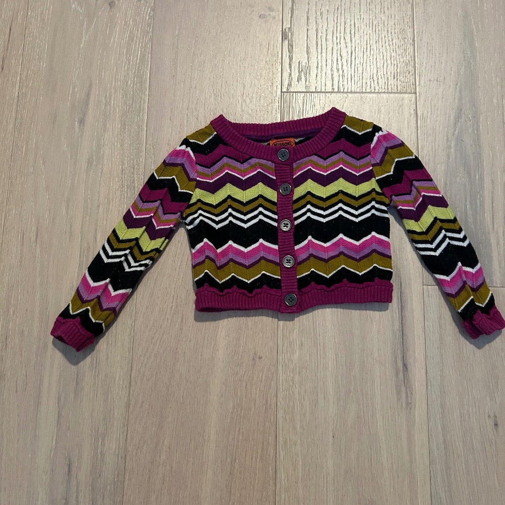 Missoni for Target Colorful Cardigan with Buttons for Girls Size 18-24M Fall!